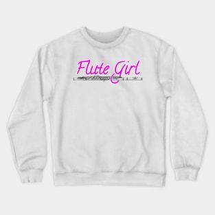 Flute Girl Flutist Female Musician Crewneck Sweatshirt